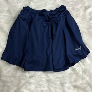 Flowy Navy Blue Golf/Tennis Skirt with Built-In Shorts Size XS | Baleaf